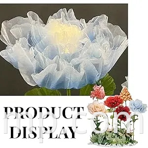 Decoração floral de peônia rosa encantadora com luz para eventos